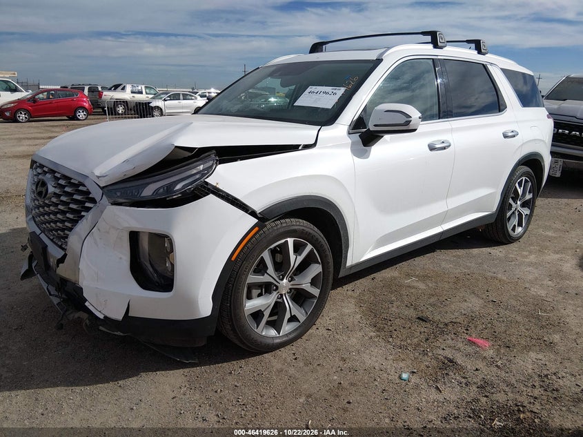 2022 Hyundai Palisade Sel, Front End, IAAI, VIN KM8R3DHE1NU385635 — photo 2