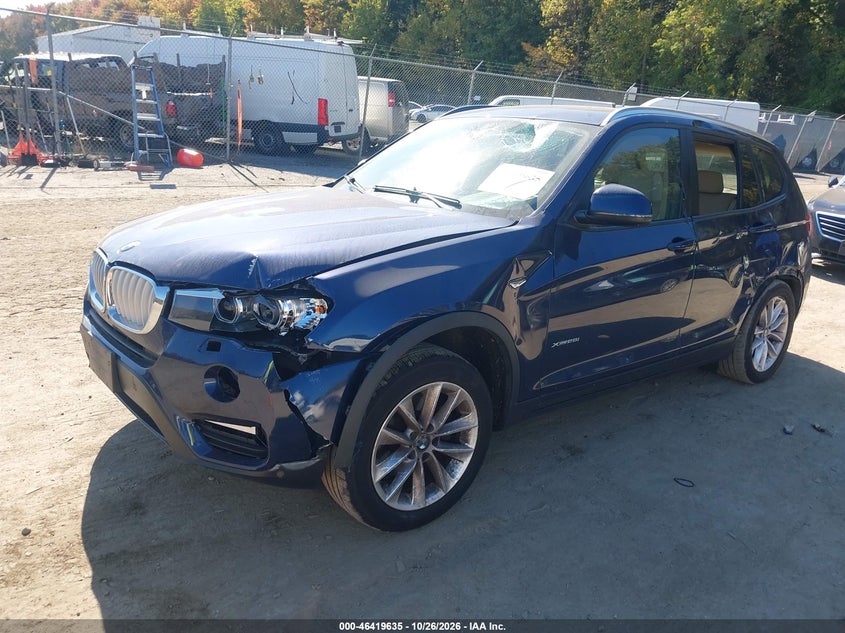 Vin: 5uxwx9c59g0d77861, lot: 46920001, bmw x3 xdrive28i 20162
