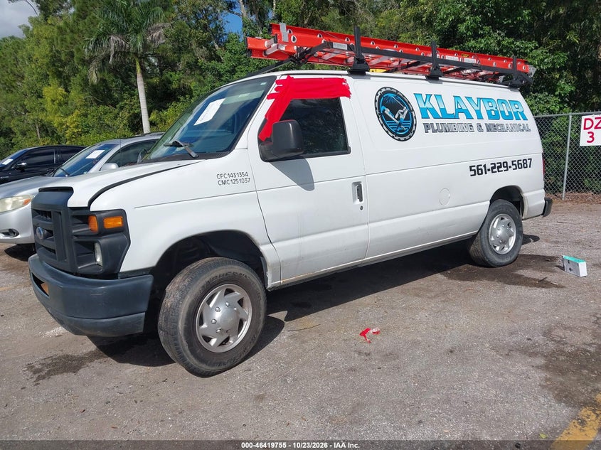 Vin: 1ftne2el4cda20674, lot: 46920121, ford e-250 commercial 20122