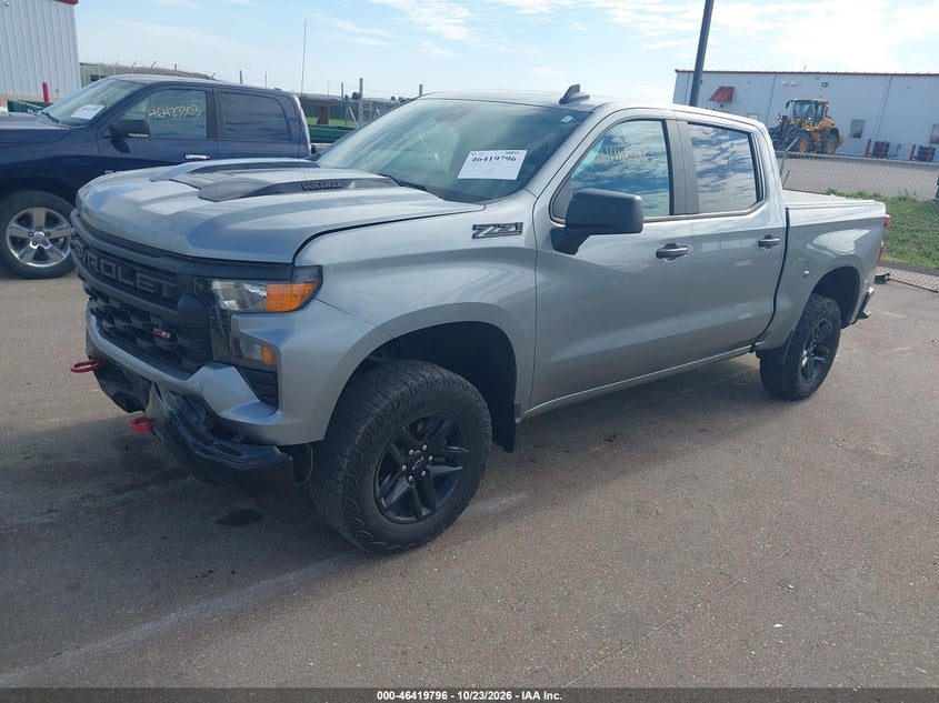 Vin: 3gcudce84pg357838, lot: 46920162, chevrolet silverado 1500 4wd  short bed custom trail boss 20232