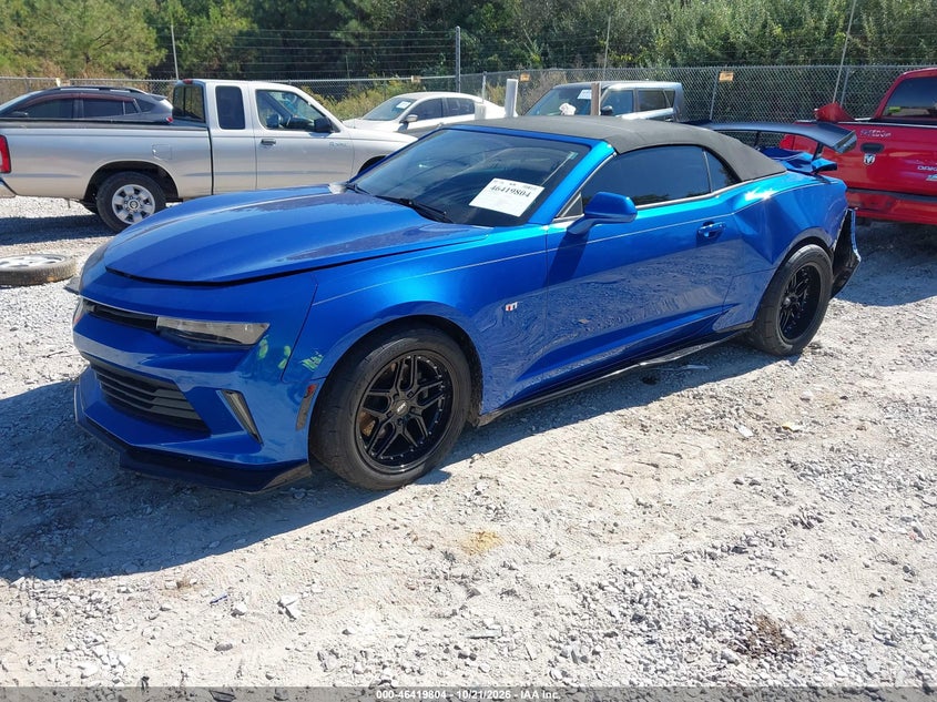 2016 Chevrolet Camaro 2Lt, Rear, IAAI, VIN 1G1FD3DS0G0174939 — photo 2