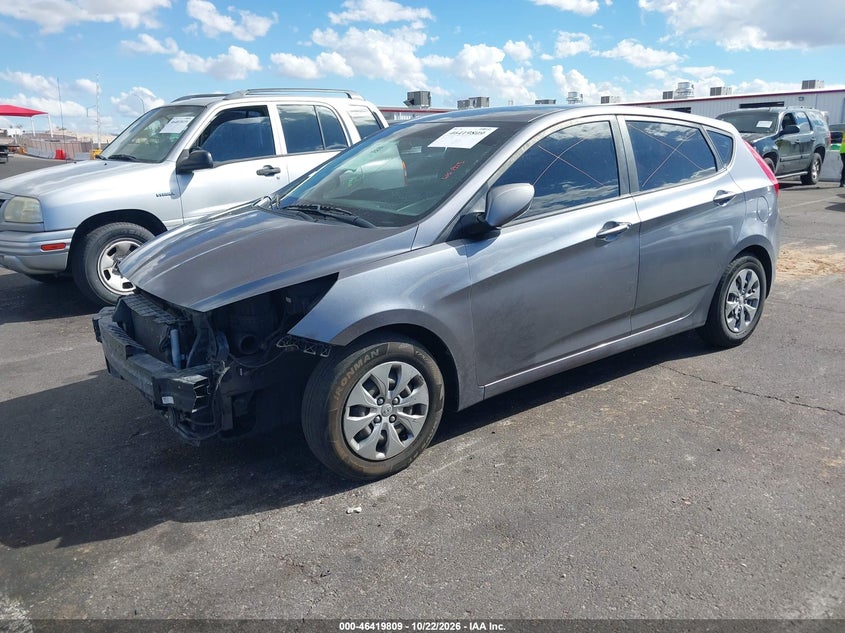 Vin: kmhct5ae4hu301043, lot: 46920175, hyundai accent se 20172