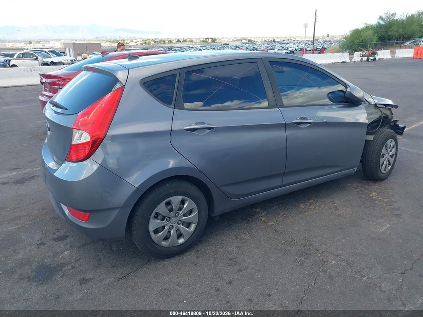 Vin: kmhct5ae4hu301043, lot: 46920175, hyundai accent se 20174
