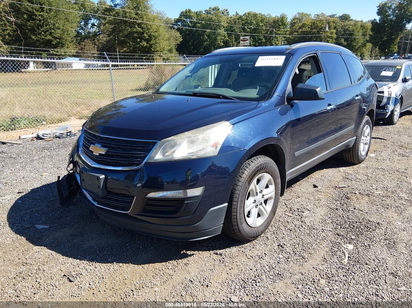 Vin: 1gnkrfkd2gj159230, lot: 46920182, chevrolet traverse ls 20162