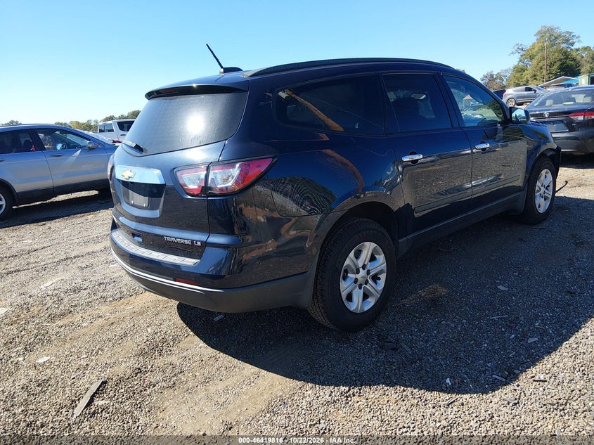 Vin: 1gnkrfkd2gj159230, lot: 46920182, chevrolet traverse ls 20164