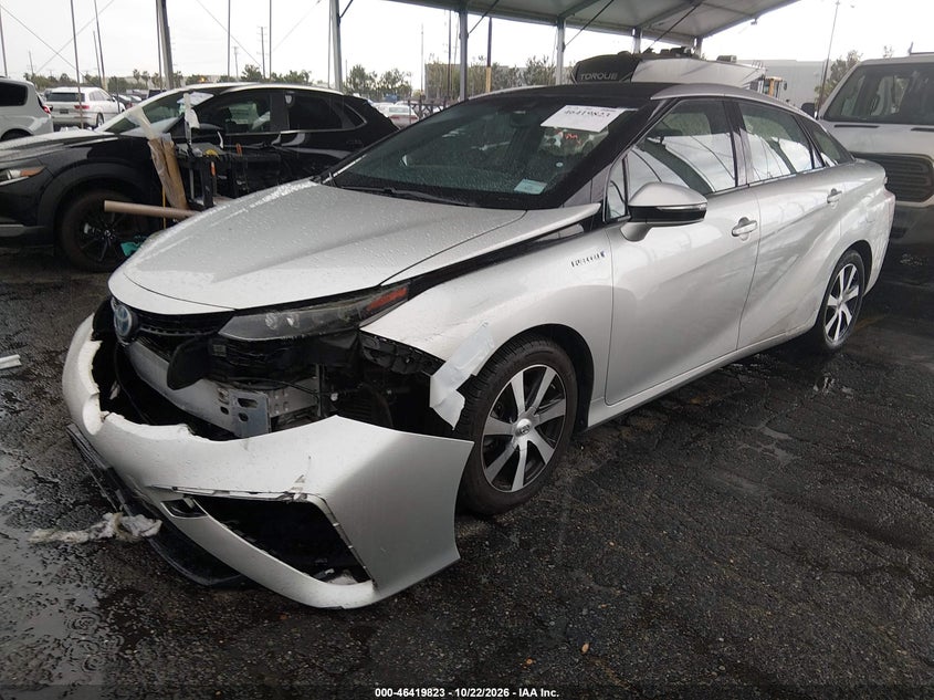 Vin: jtdbvrbd2ga000651, lot: 46920189, toyota mirai 20162