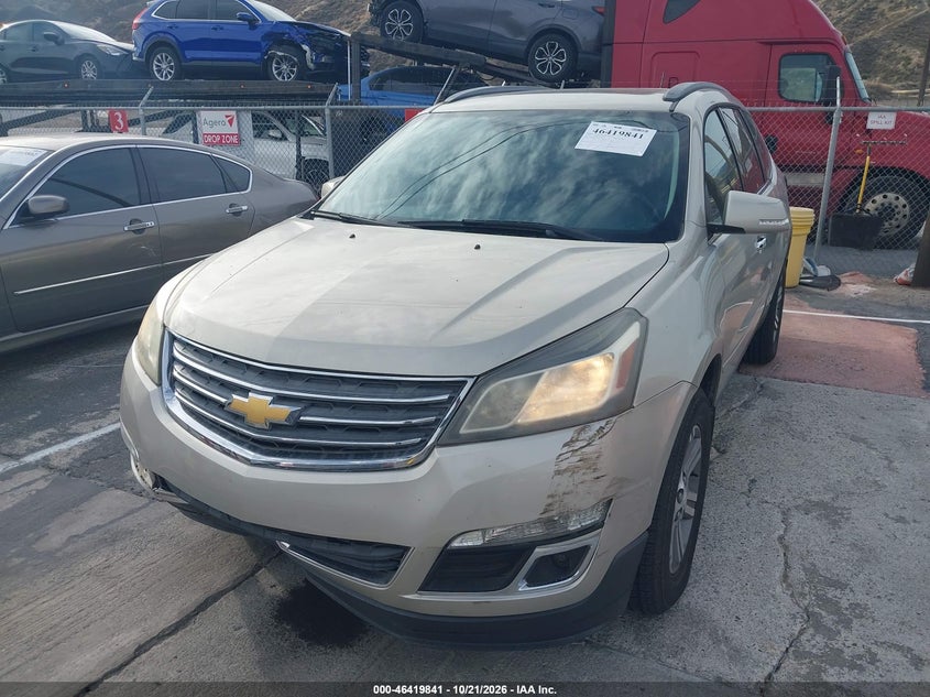 Vin: 1gnkrhkd5fj259543, lot: 46920207, chevrolet traverse 2lt 20152