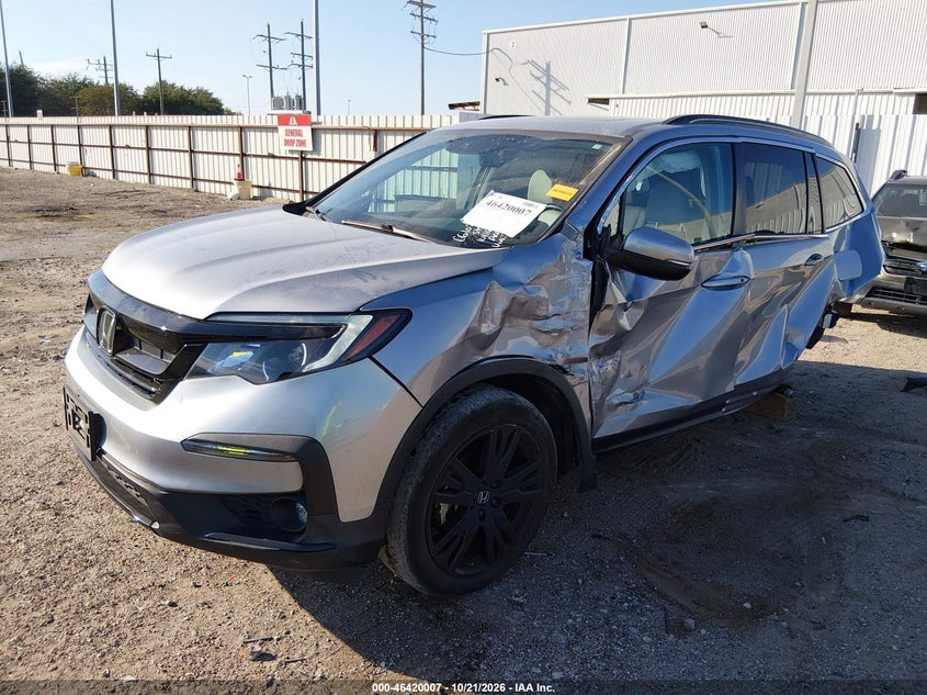 2021 Honda Pilot 2Wd Special Edition, Left Side, IAAI, VIN 5FNYF5H25MB022443 — photo 2
