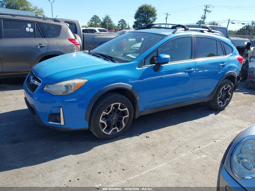 Vin: jf2gpadc2g8209967, lot: 46920418, subaru crosstrek 2.0i premium 20162