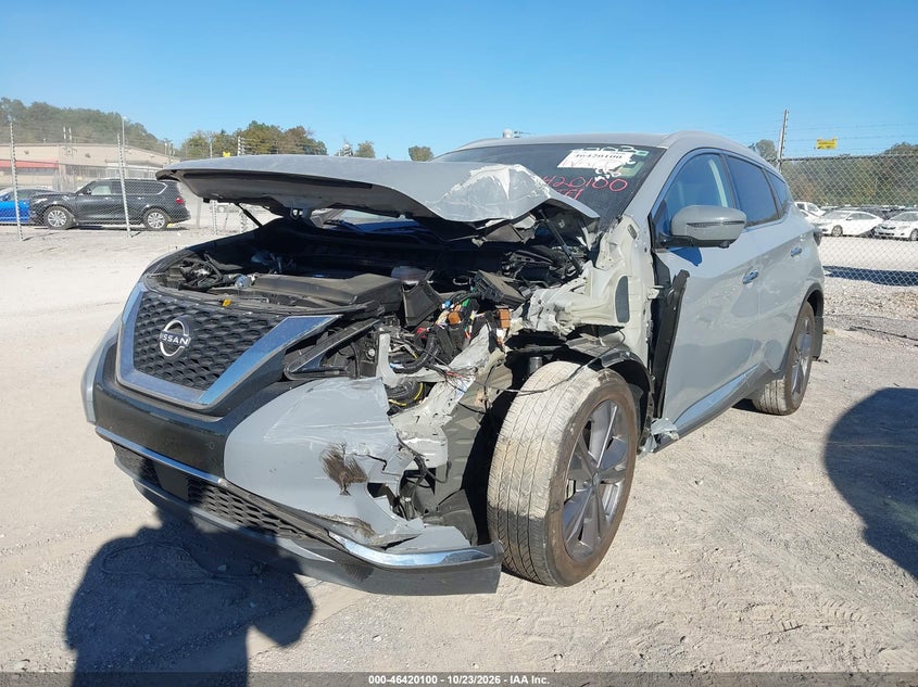 Vin: 5n1az2ds8rc117303, lot: 46920466, nissan murano platinum intelligent awd 20242