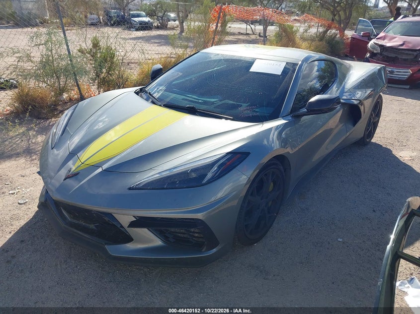 Vin: 1g1yc2d41n5107371, lot: 46920518, chevrolet corvette stingray rwd  3lt 20222