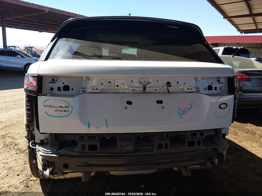 2020 Land Rover Range Rover Velar P250 S VIN: SALYB2EX7LA272857 Lot: 46420164