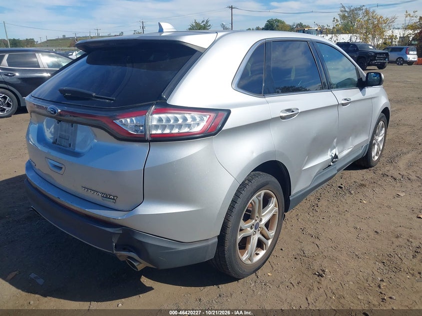 Vin: 2fmpk3k95jbb74258, lot: 46920593, ford edge titanium 20184