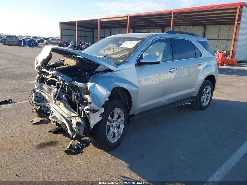 2014 Chevrolet Equinox 2Lt, Удар спереди, IAAI, VIN 2GNALCEK6E6357700 — фото 2