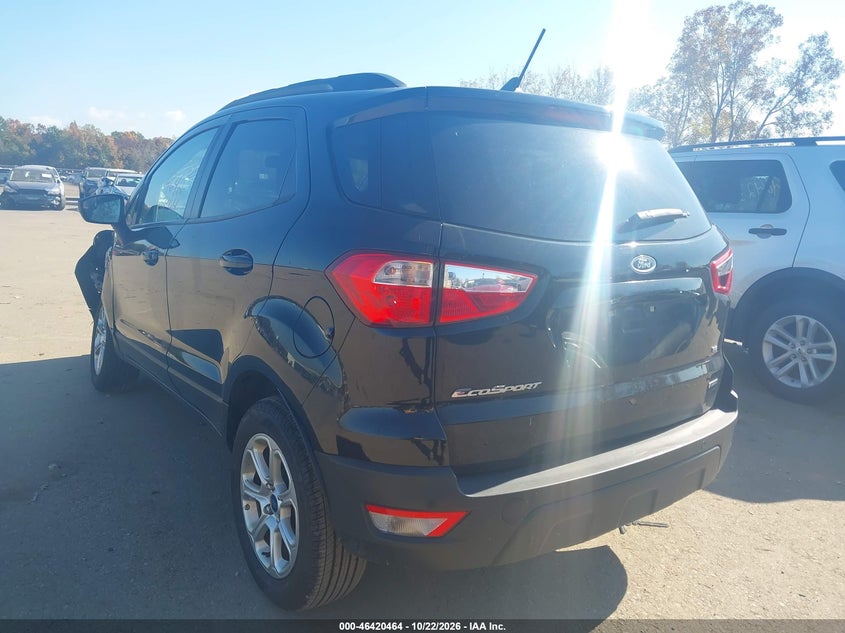 Vin: maj3s2ge8lc375471, lot: 46920830, ford ecosport se 20203