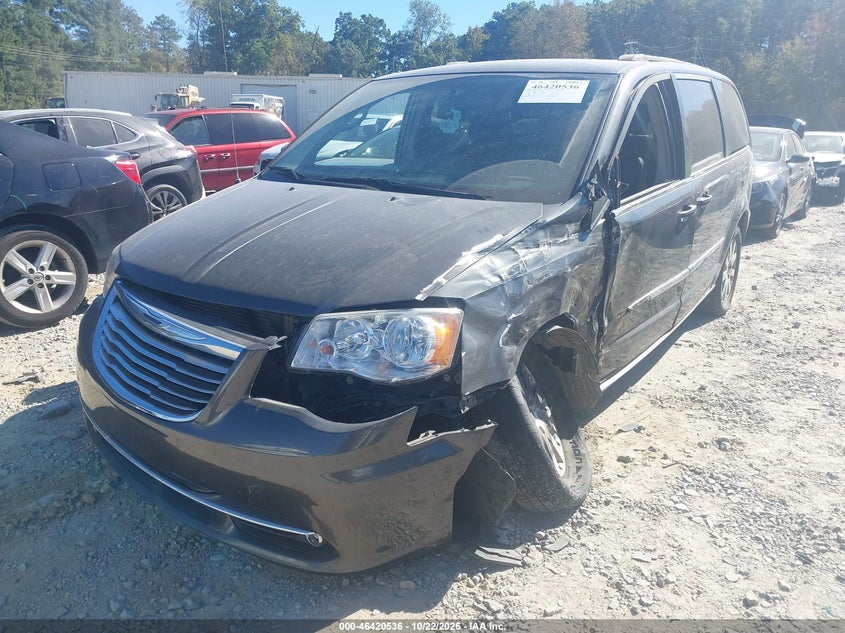 Vin: 2c4rc1bg8gr237852, lot: 46920902, chrysler town & country touring 20162