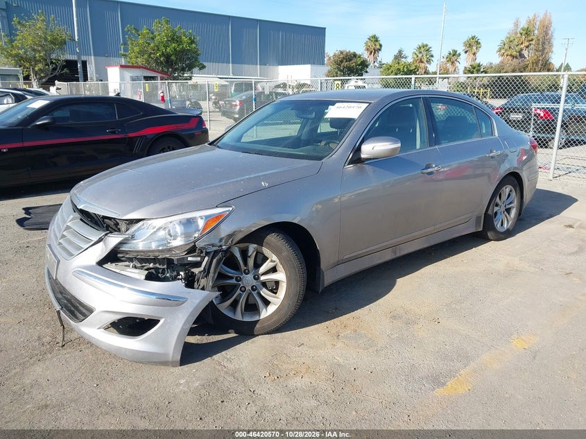 Vin: kmhgc4dd9du228602, lot: 46920936, hyundai genesis 3.8 20132