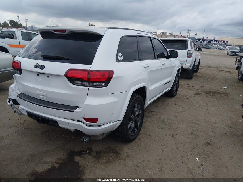 Vin: 1c4rjebg9mc714712, lot: 46920976, jeep grand cherokee 80th anniversary 4x2 20214