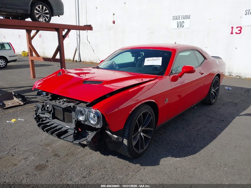2018 Dodge Challenger R/T Scat Pack, Front End, IAAI, VIN 2C3CDZFJ9JH212693 — photo 2