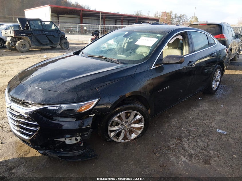 Vin: 1g1zd5st9kf116550, lot: 46921073, chevrolet malibu lt 20192