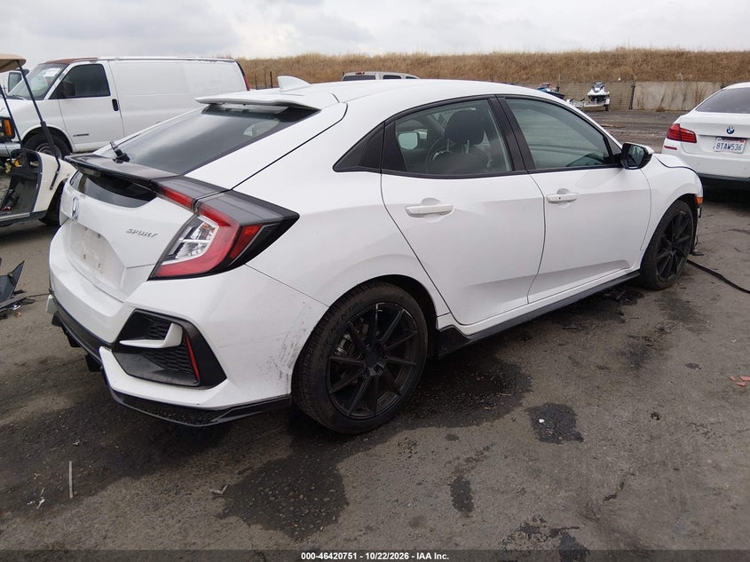 Vin: shhfk7h43lu414334, lot: 46921117, honda civic sport 20204