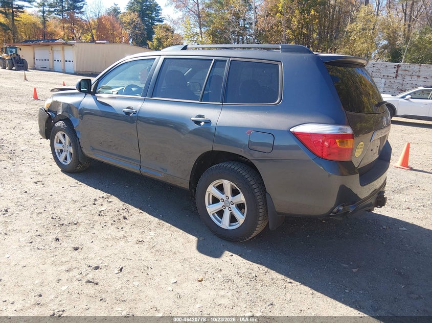 Vin: 5tdbk3eh9as017025, lot: 46921144, toyota highlander base v6 20103