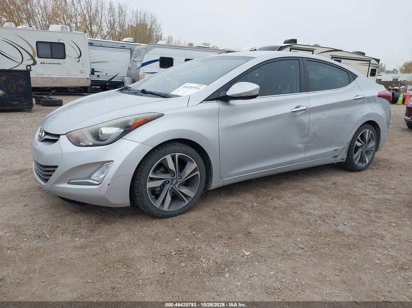 Vin: kmhdh4ae1fu433352, lot: 46921159, hyundai elantra limited 20152