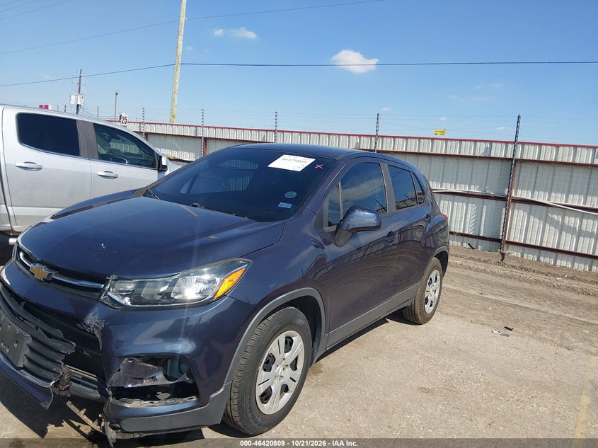 2019 Chevrolet Trax Ls, Front End, IAAI, VIN 3GNCJKSBXKL160825 — photo 2