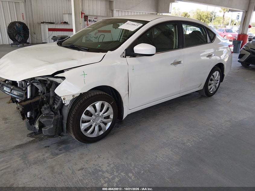 2015 Nissan Sentra Sv, Front End, IAAI, VIN 3N1AB7AP8FL691425 — photo 2