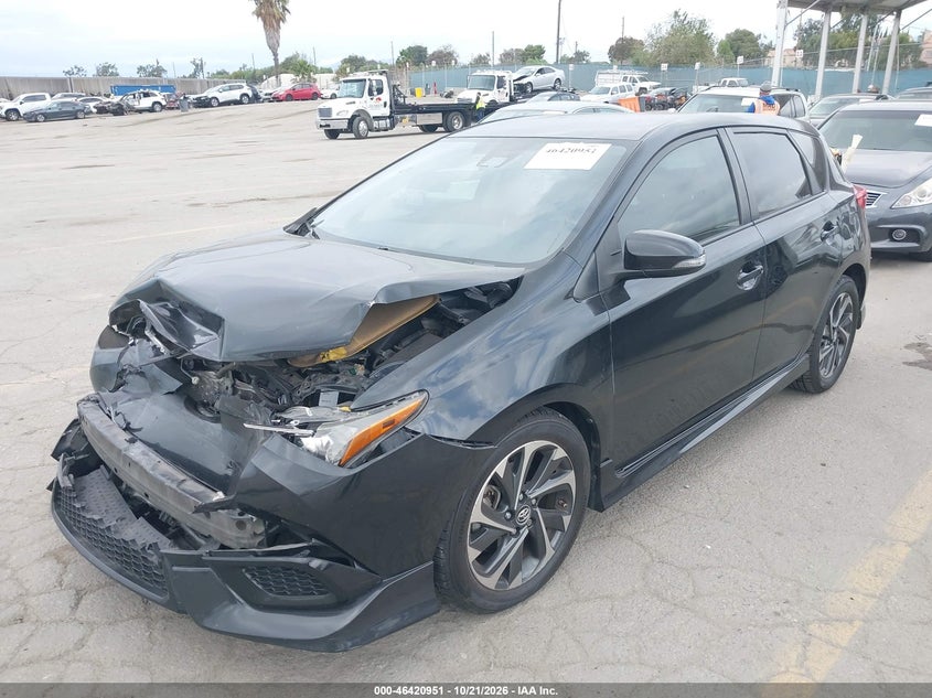 2017 Toyota Corolla Im, Front End, IAAI, VIN JTNKARJE6HJ540930 — photo 2
