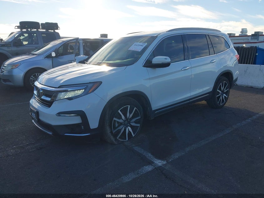 Vin: 5fnyf6h9xnb038500, lot: 46921352, honda pilot awd touring 8 passenger 20222