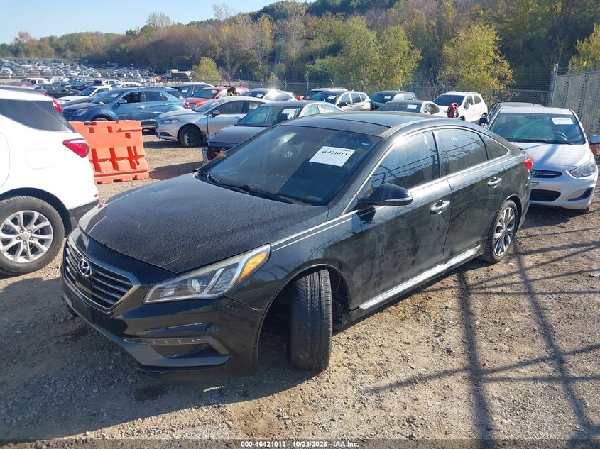 Vin: 5npe34ab3fh125610, lot: 46921379, hyundai sonata limited 2.0t 20152