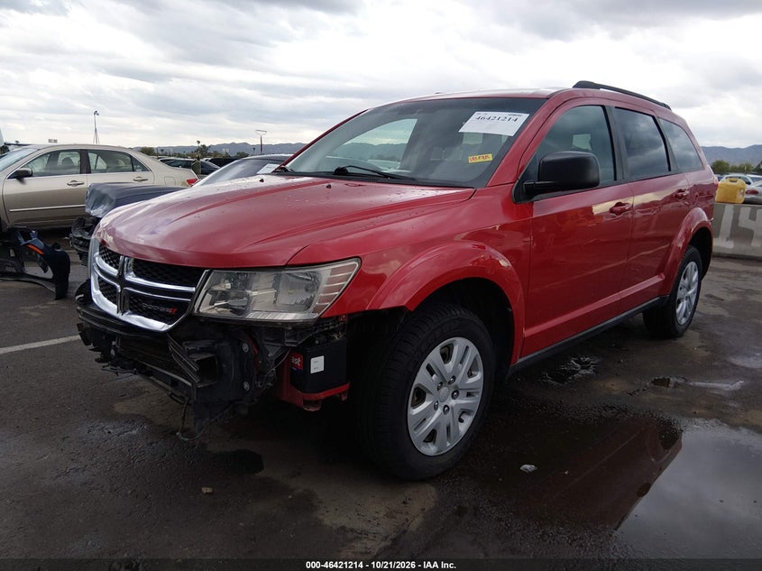 2014 Dodge Journey Se, Front End, IAAI, VIN 3C4PDCAB8ET162635 — photo 2