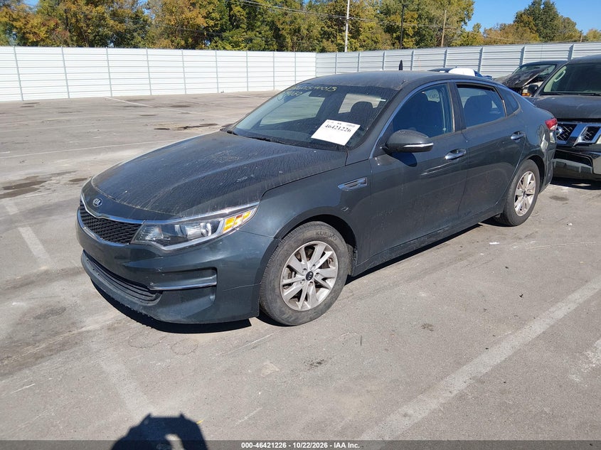 Vin: knagt4l3xg5079030, lot: 46921592, kia optima lx 20162