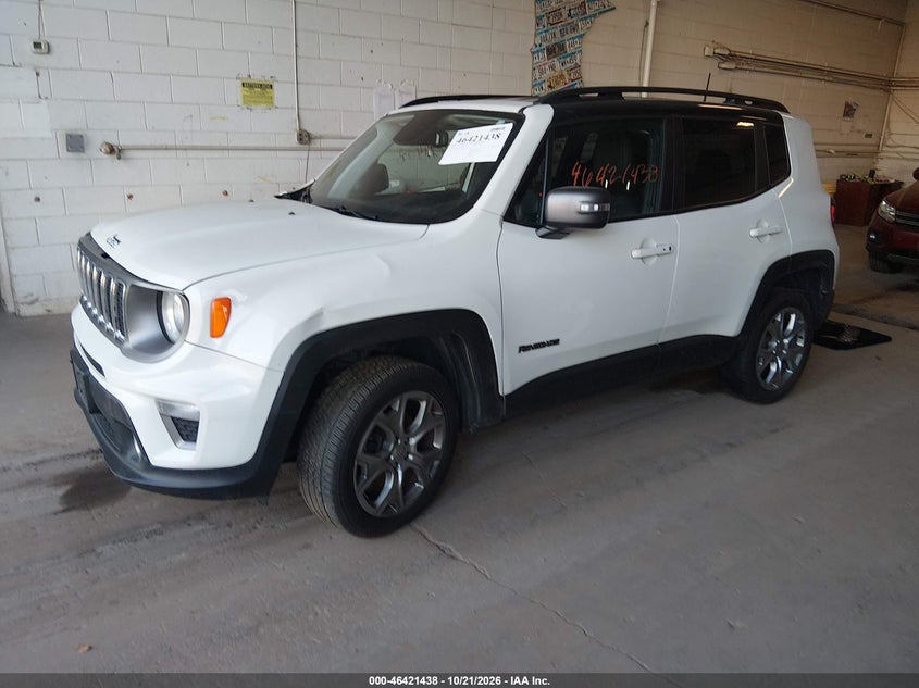 2020 Jeep Renegade Limited 4X4, Right Front, IAAI, VIN ZACNJBD10LPL24496 — photo 2