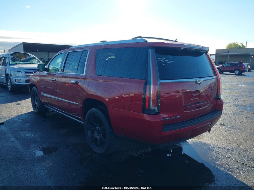 Vin: 1gys4tkj5fr692789, lot: 46921826, cadillac escalade esv premium 20153