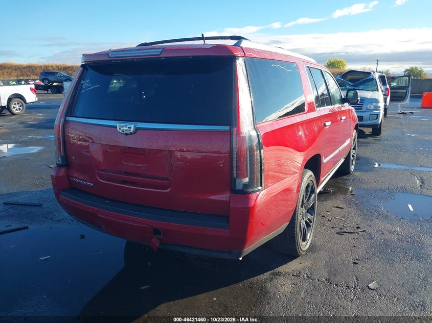 Vin: 1gys4tkj5fr692789, lot: 46921826, cadillac escalade esv premium 20154