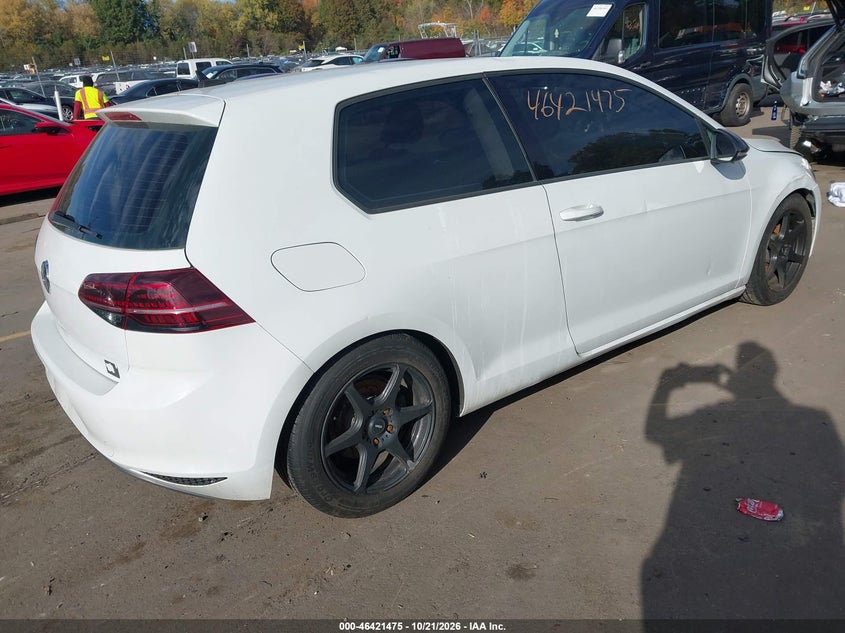 VOLKSWAGEN GOLF 2015 VIN 3VW817AU6FM020881