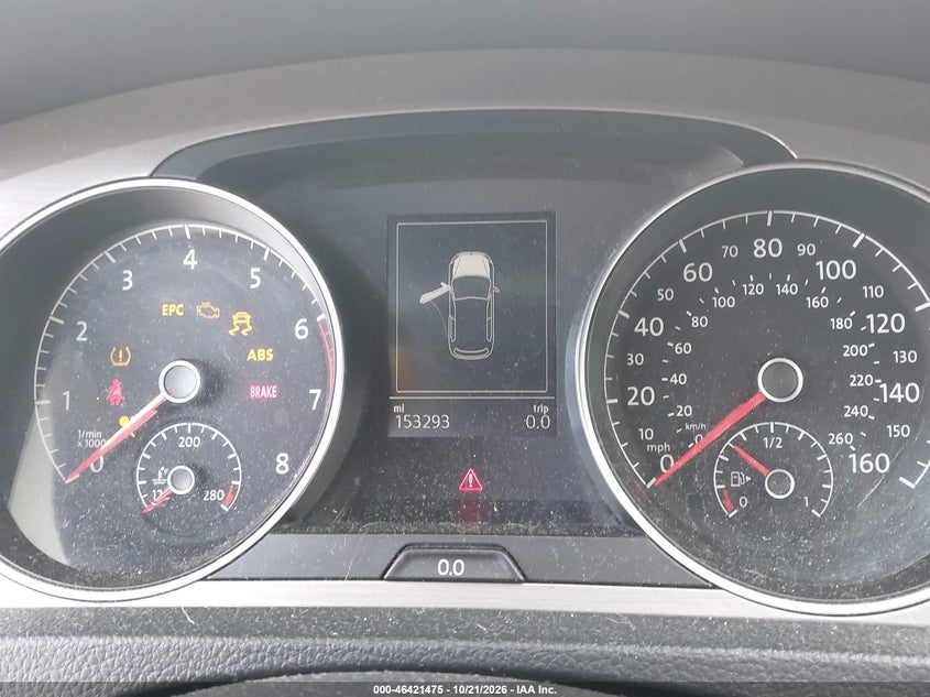 VOLKSWAGEN GOLF 2015 VIN 3VW817AU6FM020881