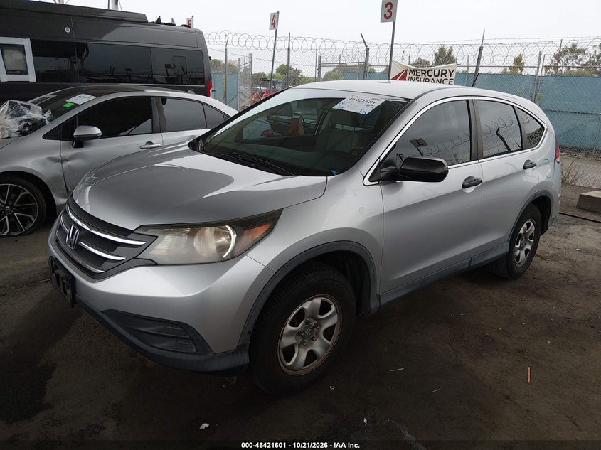 2014 Honda Cr-V Lx, Rear, IAAI, VIN 5J6RM3H33EL022053 — photo 2