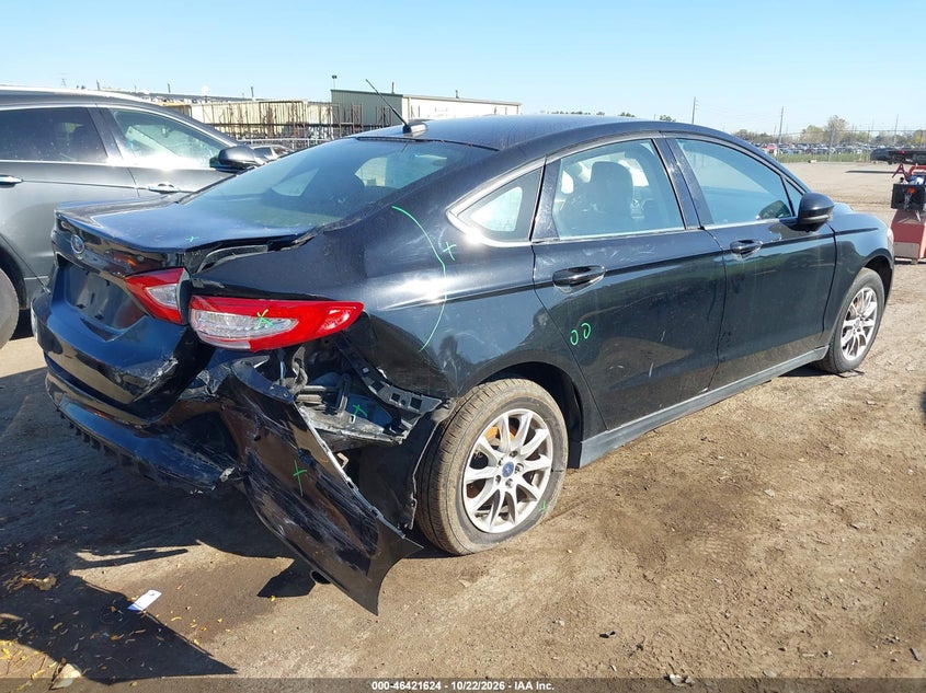 Vin: 3fa6p0g70gr325322, lot: 46921990, ford fusion s 20164