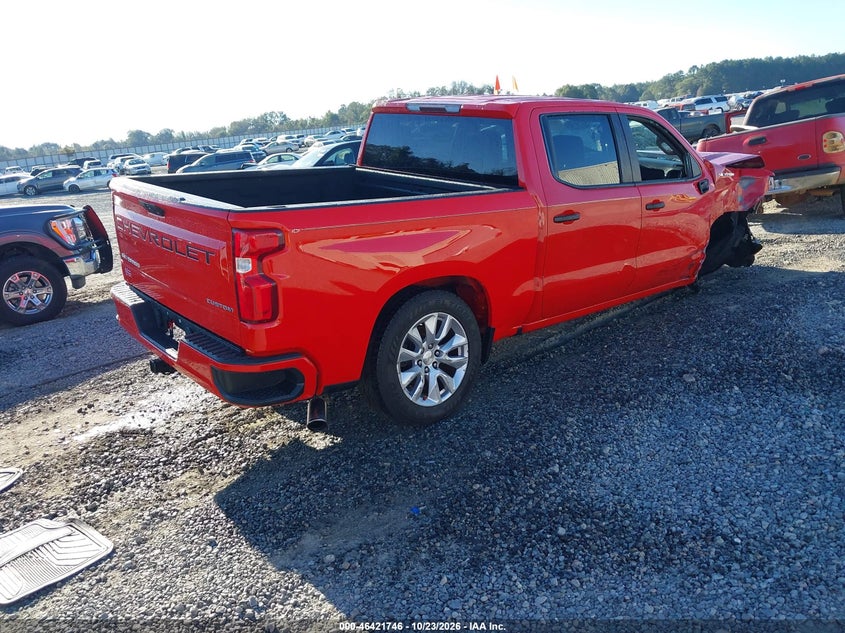 Vin: 3gcpwbehxlg277780, lot: 46922112, chevrolet silverado 1500 2wd  short bed custom 20204