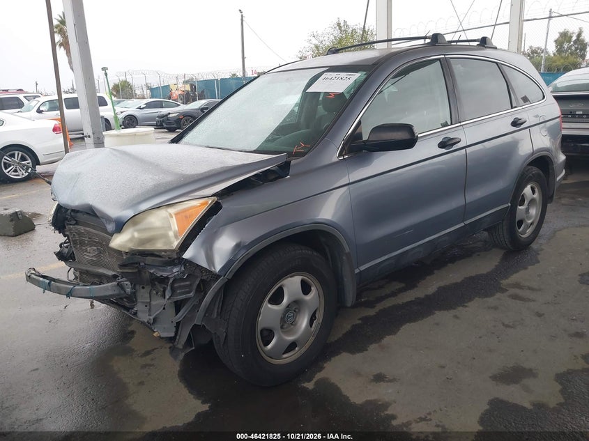 2007 Honda Cr-V Lx, Удар спереди, IAAI, VIN JHLRE38327C063525 — фото 2