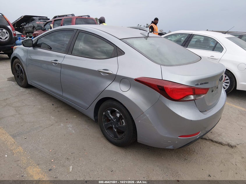 Vin: 5npdh4ae5fh552486, lot: 46922247, hyundai elantra se 20153