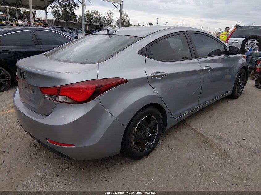 Vin: 5npdh4ae5fh552486, lot: 46922247, hyundai elantra se 20154