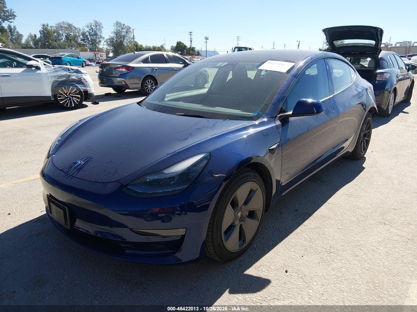 Vin: 5yj3e1eb2nf257068, lot: 46922379, tesla model 3 long range dual motor all-wheel drive 20222