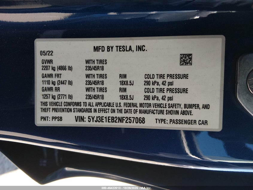 TESLA MODEL 3 - zdjęcie 9