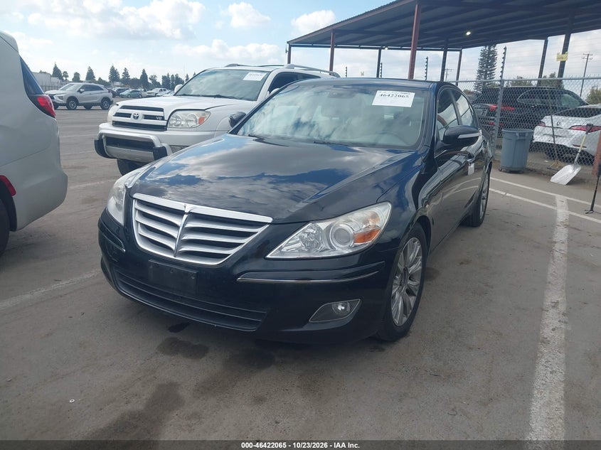 Vin: kmhgc4de4au109070, lot: 46922432, hyundai genesis 3.8 20102