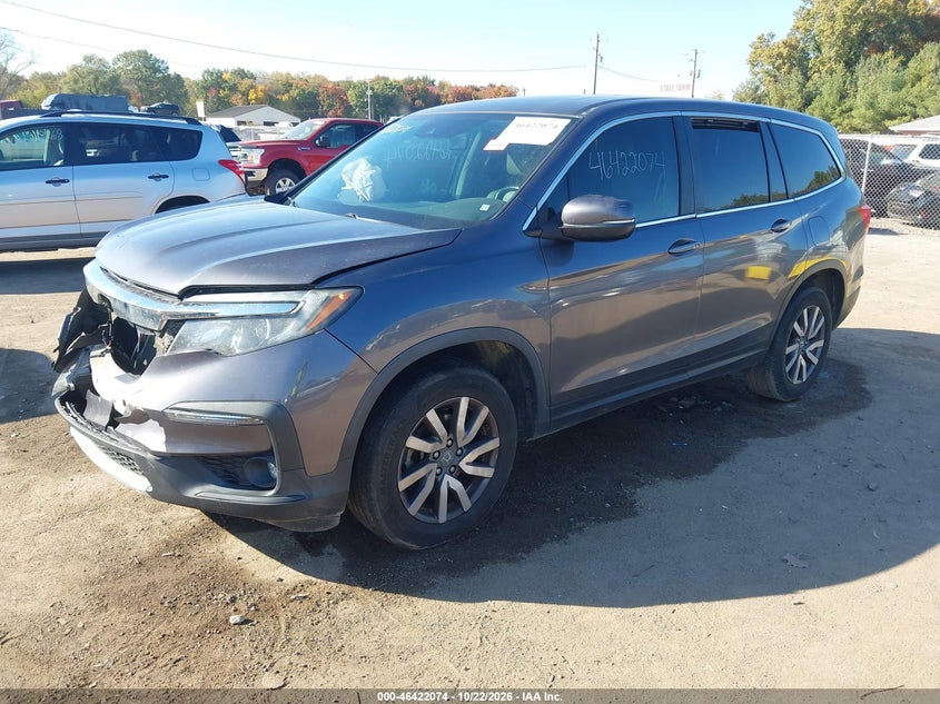 Vin: 5fnyf6h5xlb051998, lot: 46922441, honda pilot awd ex-l 20202