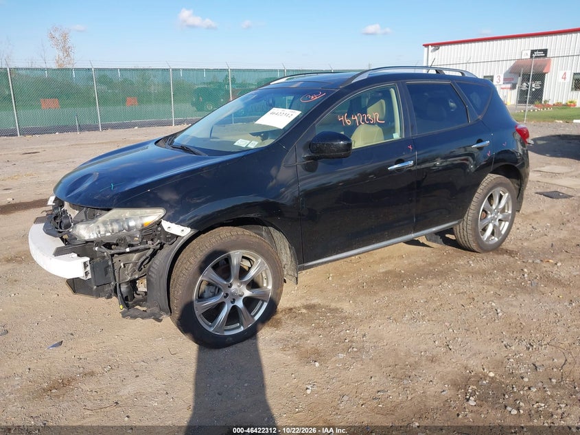 Vin: jn8az1mw7dw303931, lot: 46922679, nissan murano le 20132